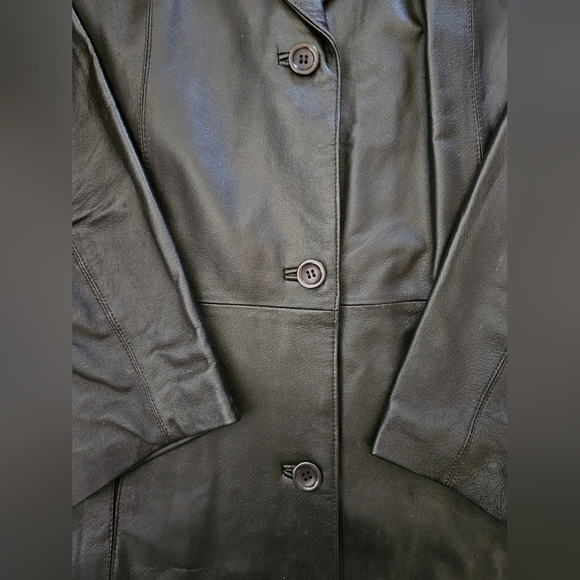 NWT - Leather Dialogue Black 3 Button Jacket - Size 1X - Picture 3 of 9